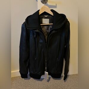 NWT Soia & Kyo Black Leather Jacket